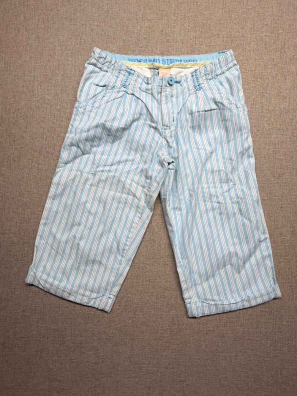 Vintage Y2K Mossimo Supply Co Girls Size 8 Blue Striped Bermuda Skater Shorts